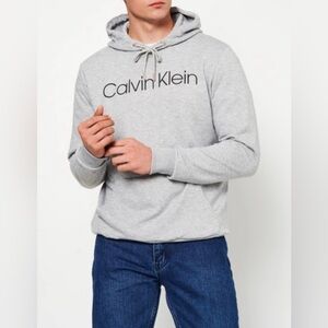Calvin Klein Gray Hoodie for Men size L